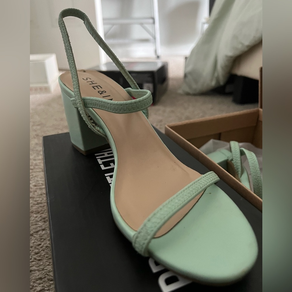 Mint Green Heels